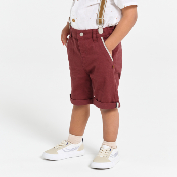 شورت برمودا بحمّالات، باللون البنفسجي، للأطفال 